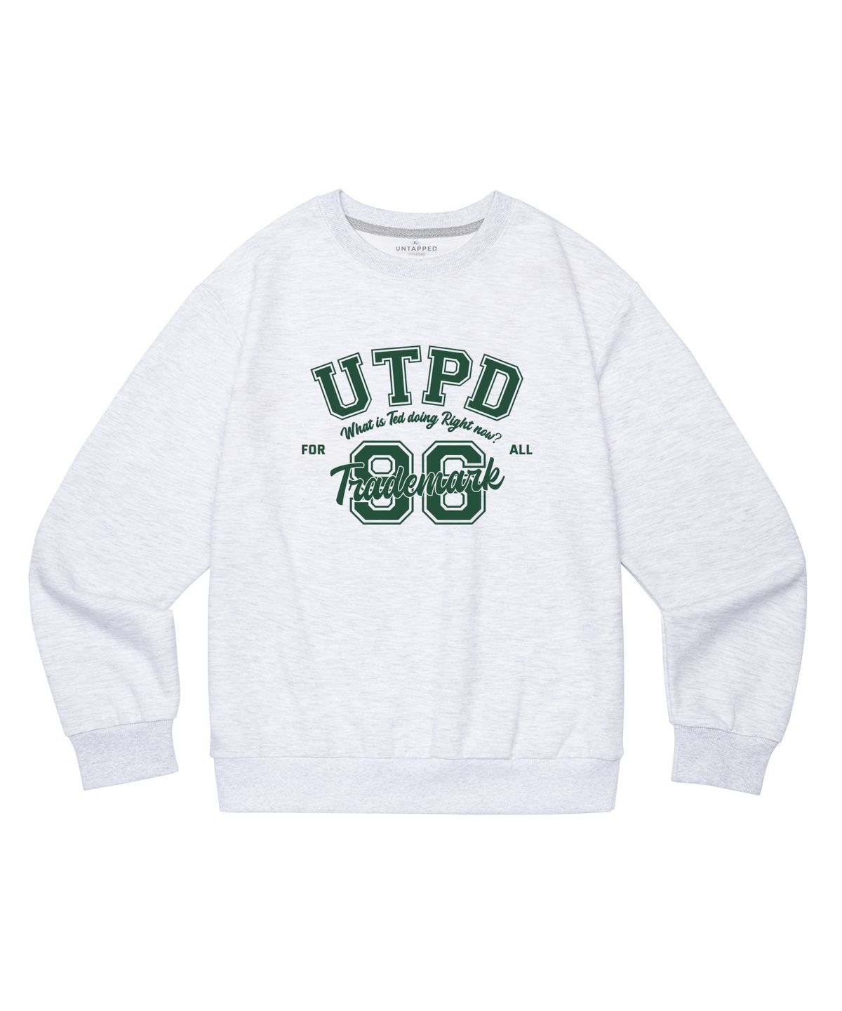 언탭트 스튜디오(UNTAPPED STUDIO) UTPD 96 아치 소프트 테리 맨투맨 티셔츠 아이보리