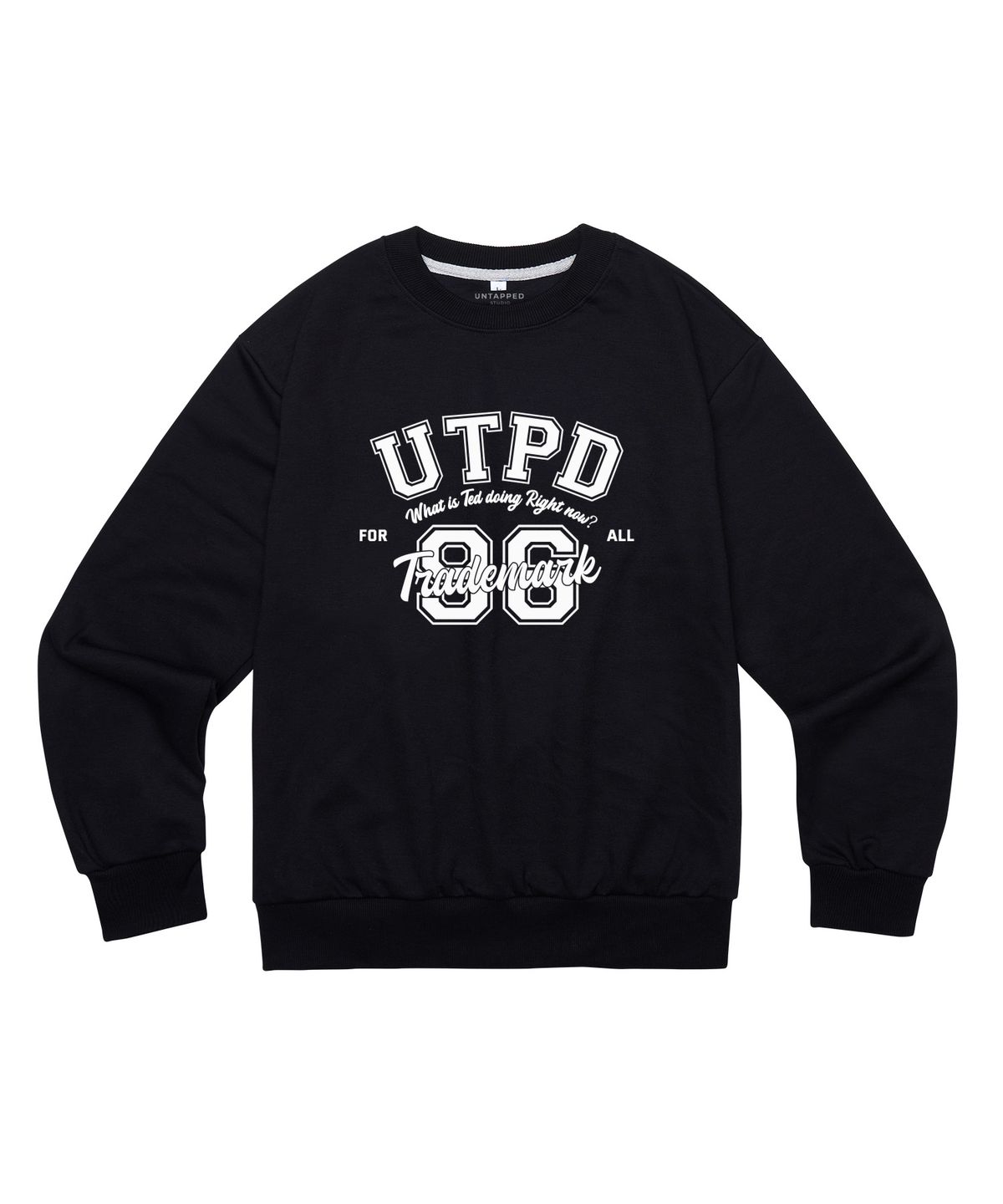 언탭트 스튜디오(UNTAPPED STUDIO) UTPD 96 아치 소프트 테리 맨투맨 티셔츠 아이보리