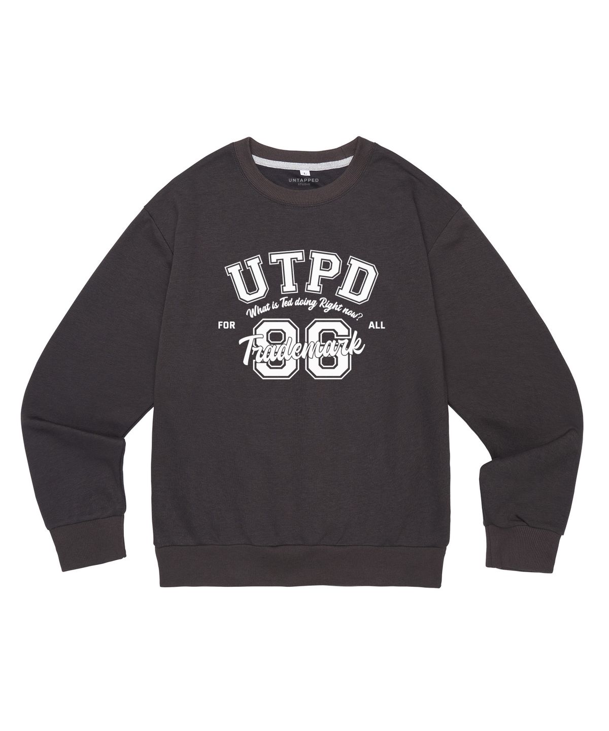 언탭트 스튜디오(UNTAPPED STUDIO) UTPD 96 아치 소프트 테리 맨투맨 티셔츠 아이보리