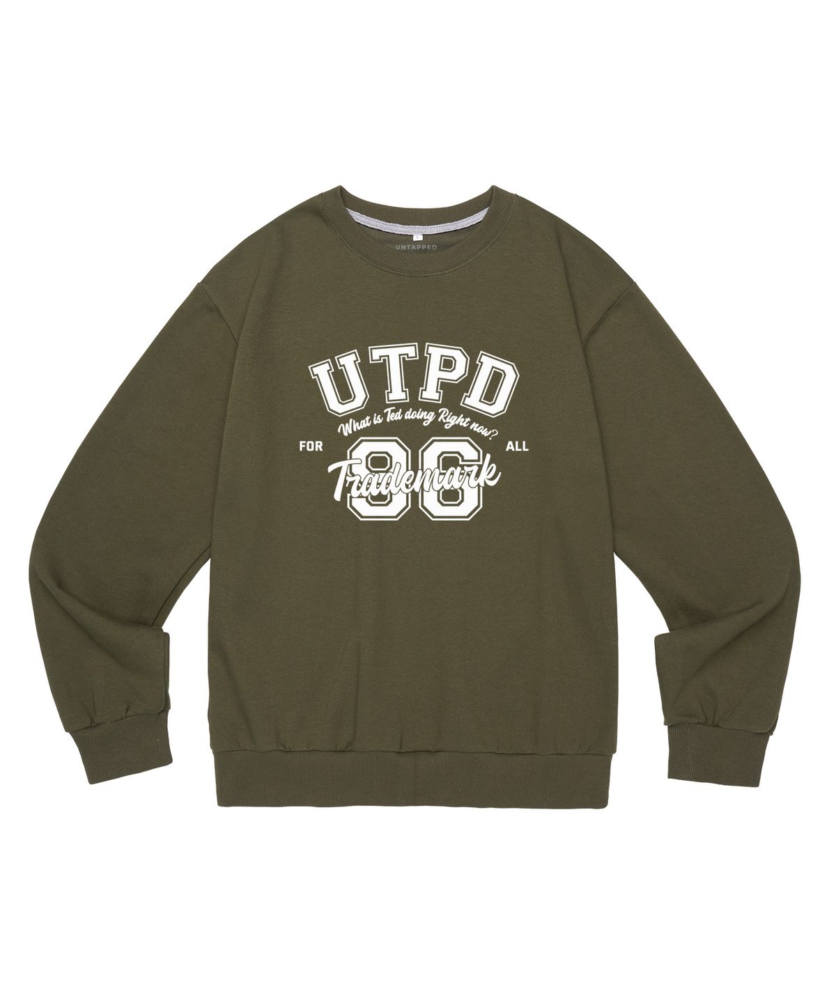 언탭트 스튜디오(UNTAPPED STUDIO) UTPD 96 아치 소프트 테리 맨투맨 티셔츠 아이보리