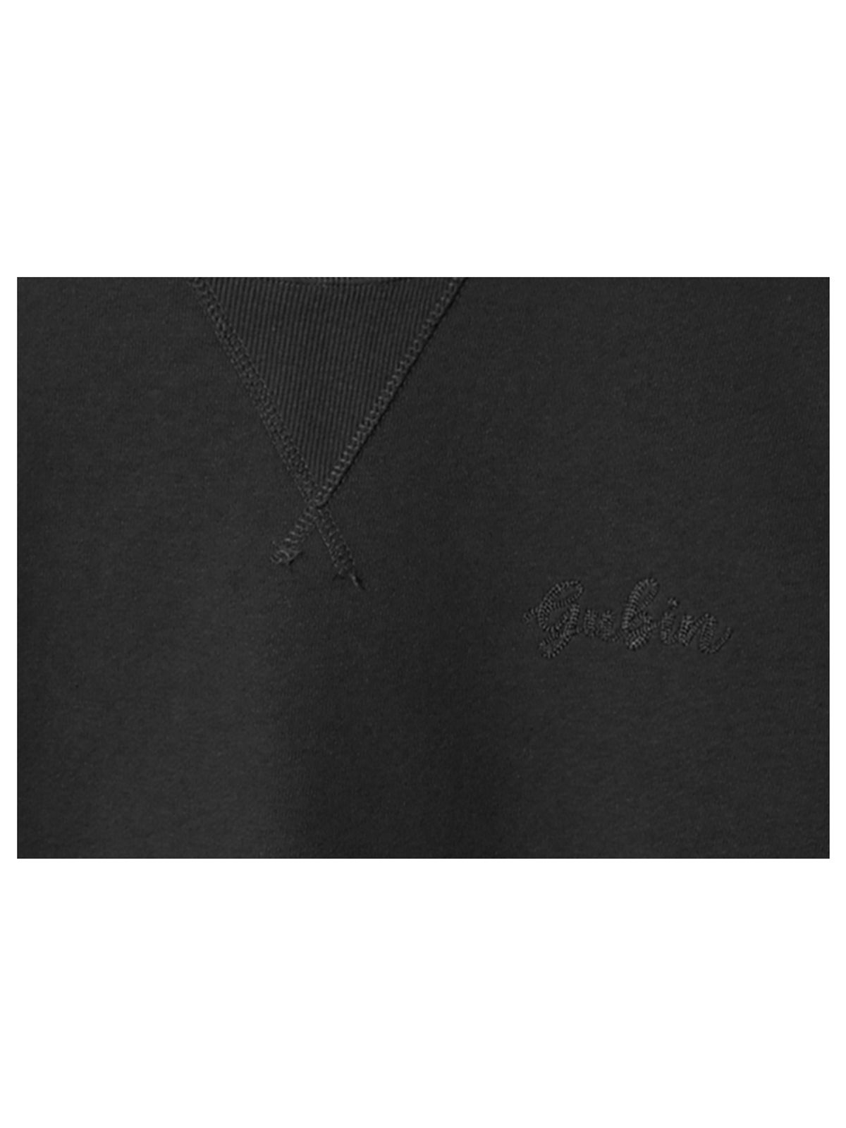 구빈(GUBIN) 레터링 로고 베이직 스웻셔츠 - 블랙
