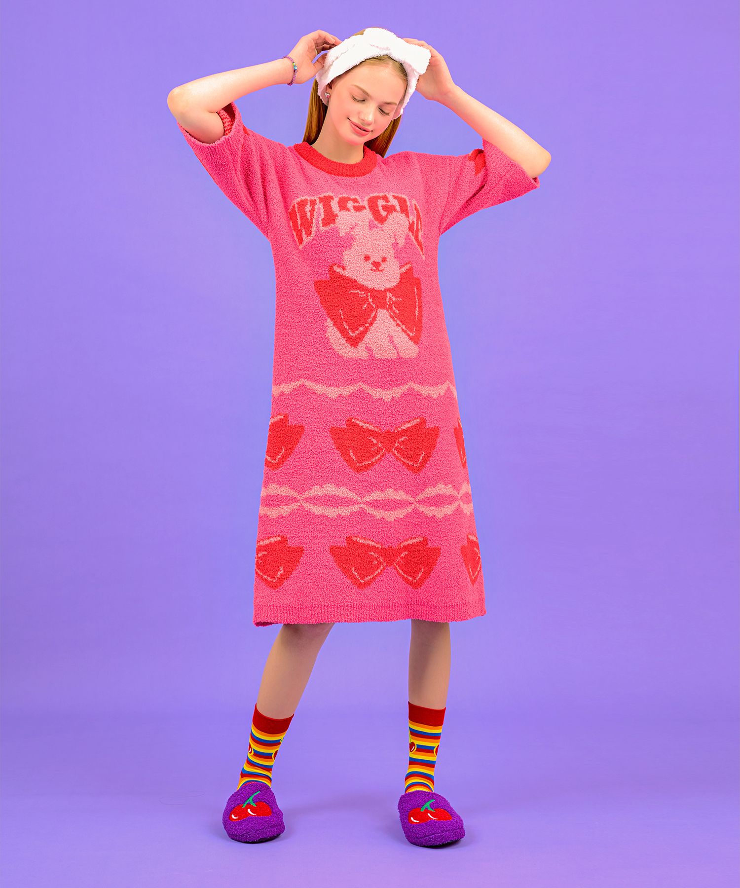 MUSINSA公式 | WIGGLE WIGGLE FASHION Pajamas One Piece
