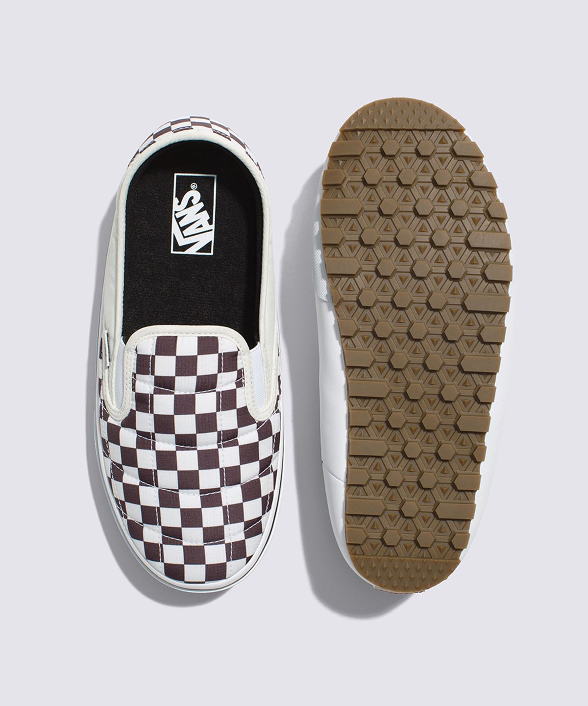 반스(VANS) 스노우 랏지 슬리퍼 반스 가드 - 퀼디드 체커보드