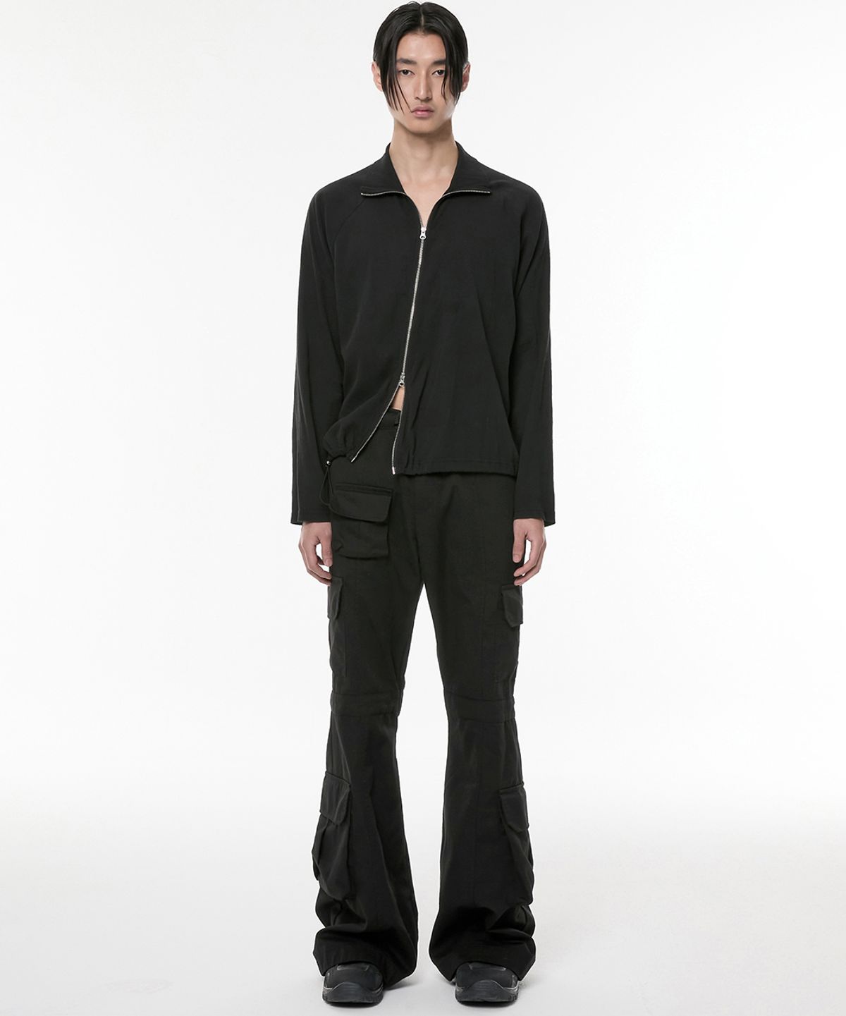 플레어업(FLAREUP) 5.cargo Flare Pants (FL-234_Black)