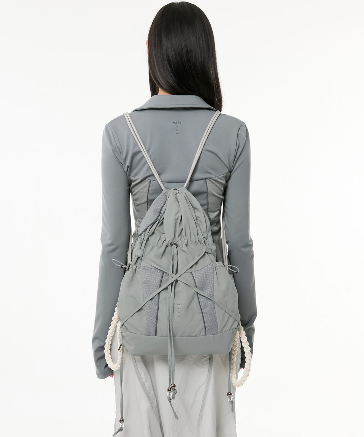 플레어업(FLAREUP) 16.Division Gym Sack (FL-728_Gray)
