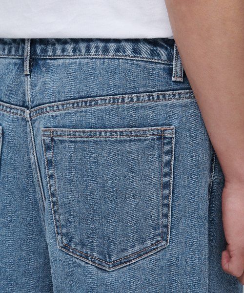 ★MUSINSA STANDARD★ Painted Wide Denim Pants Light Indigo M MUSINSA | LEMAIN SECOND [2PACK] VINTAGE CAT WASHING WIDE