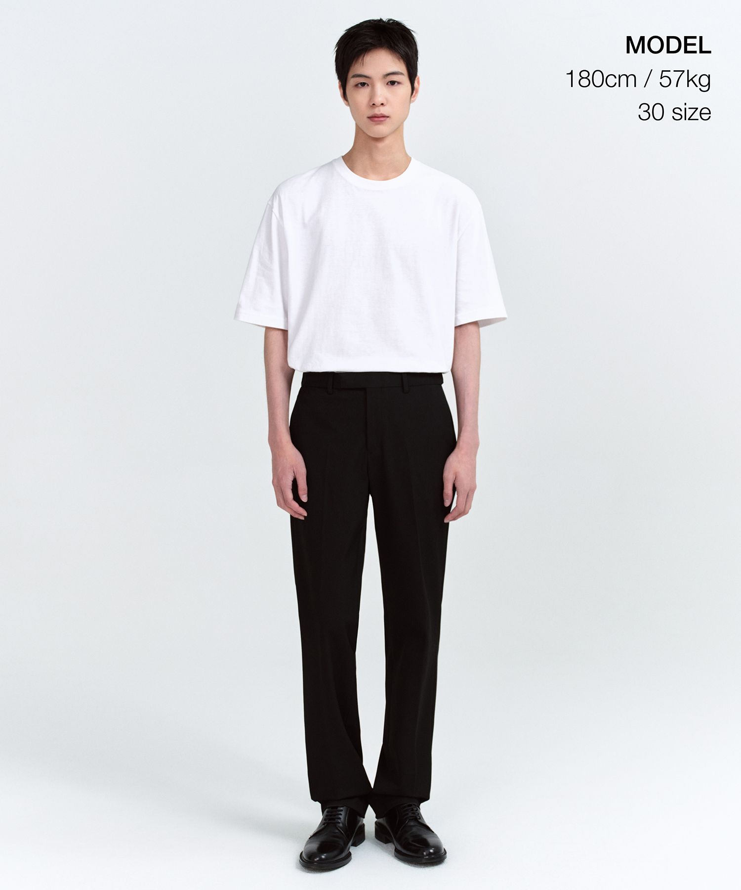 韓国大人気★MUSINSA STANDARD★Wide Hidden Banding Slacks 黒 MUSINSA | MUSINSA STANDARD Wide Hidden Banding Slacks _Gunmetal