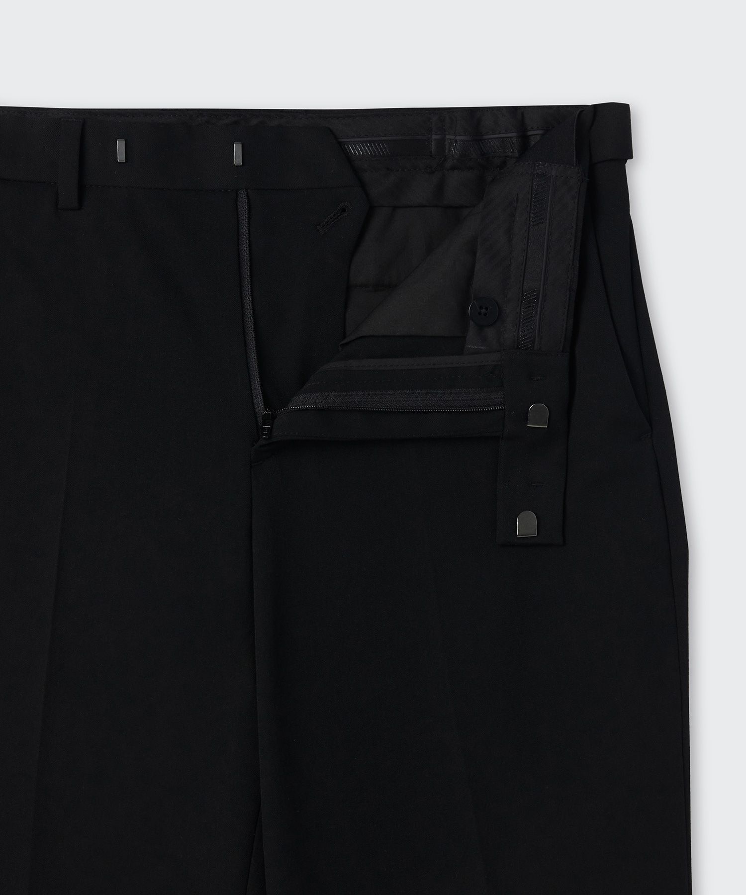 【MODERNIF】Part banding semi-wide slacks MUSINSA | MUSINSA STANDARD Semi Wide Hidden Banding Slacks