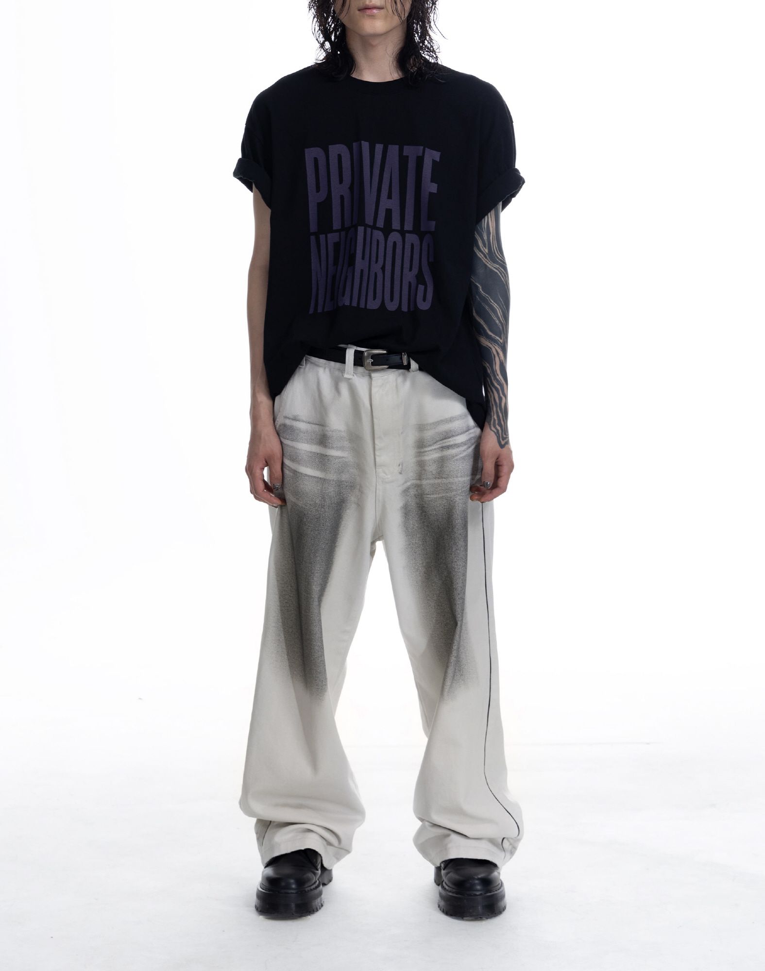 ★MUSINSA STANDARD★ Fog Washed Extra Wide Denim Pants Washe MUSINSA | MUSINSA STANDARD Fog washed extra wide denim pants