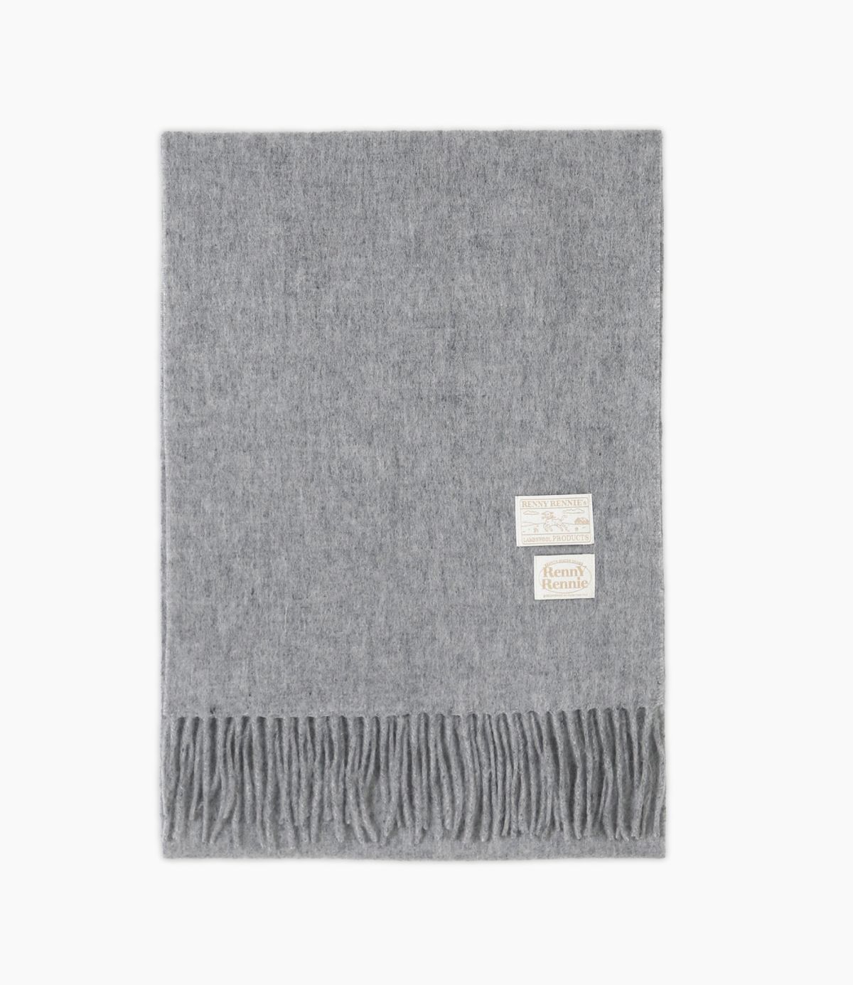 래니래니(RENNYRENNIE) PREMIUM PURE WOOL 100 MUFFLER [ LIGHT GRAY ] - 프리미엄 울 100 머플러 (M001LG)