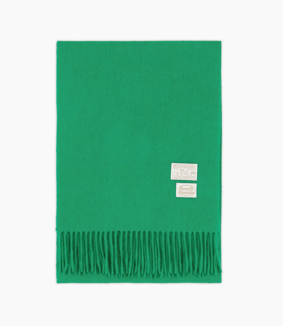 래니래니(RENNYRENNIE) PREMIUM PURE WOOL 100 MUFFLER [ CLASSIC GREEN ] - 프리미엄 울 100 머플러 (M001CG)