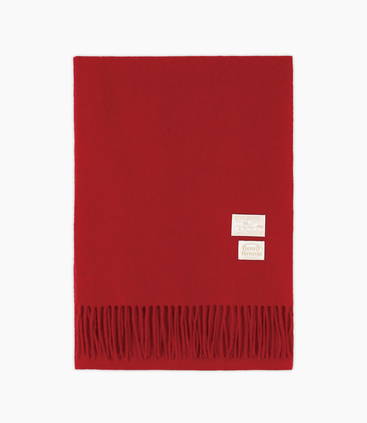 래니래니(RENNYRENNIE) PREMIUM PURE WOOL 100 MUFFLER [ RED ] - 프리미엄 울 100 머플러 (M001RD)