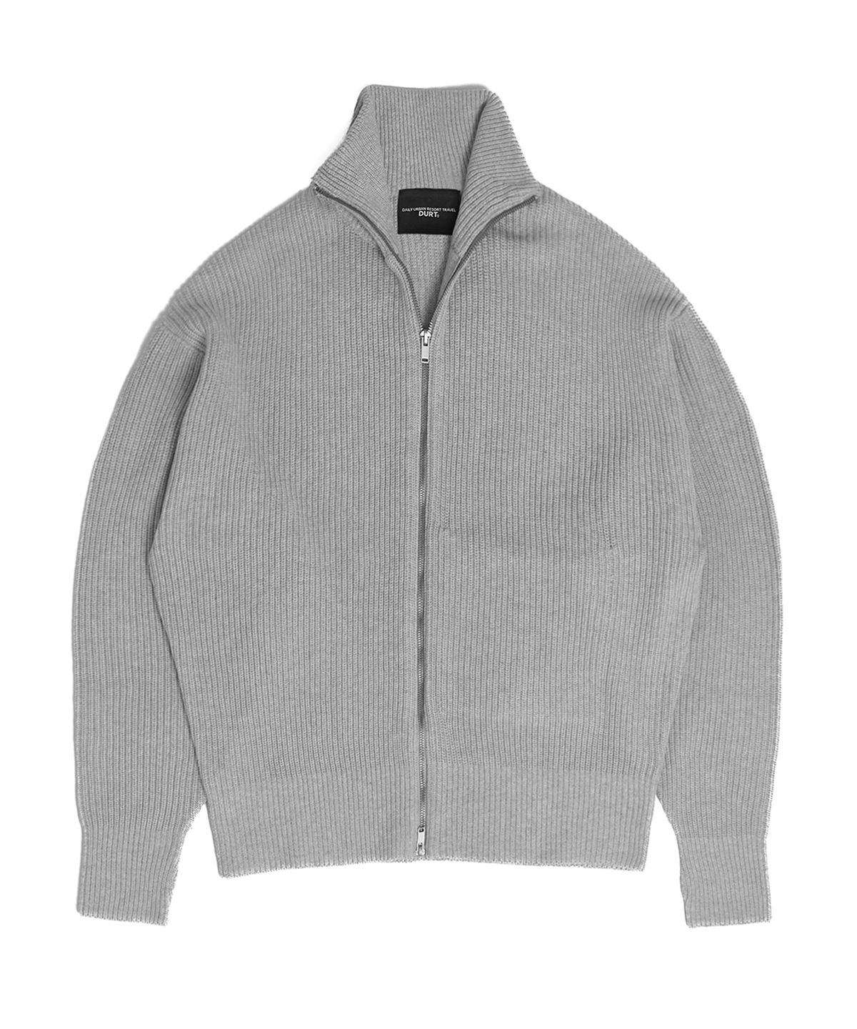 더트(DURT) RESORT PULL ZIP UP (LIGHT GREY)