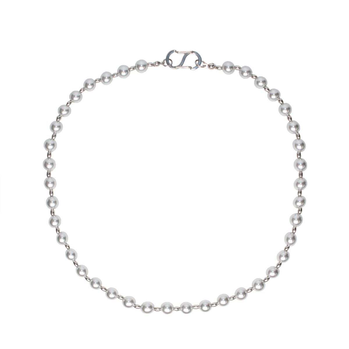 비엔베투(Bien Vetu) 24 F/W - S Link Grey Pearl Necklace