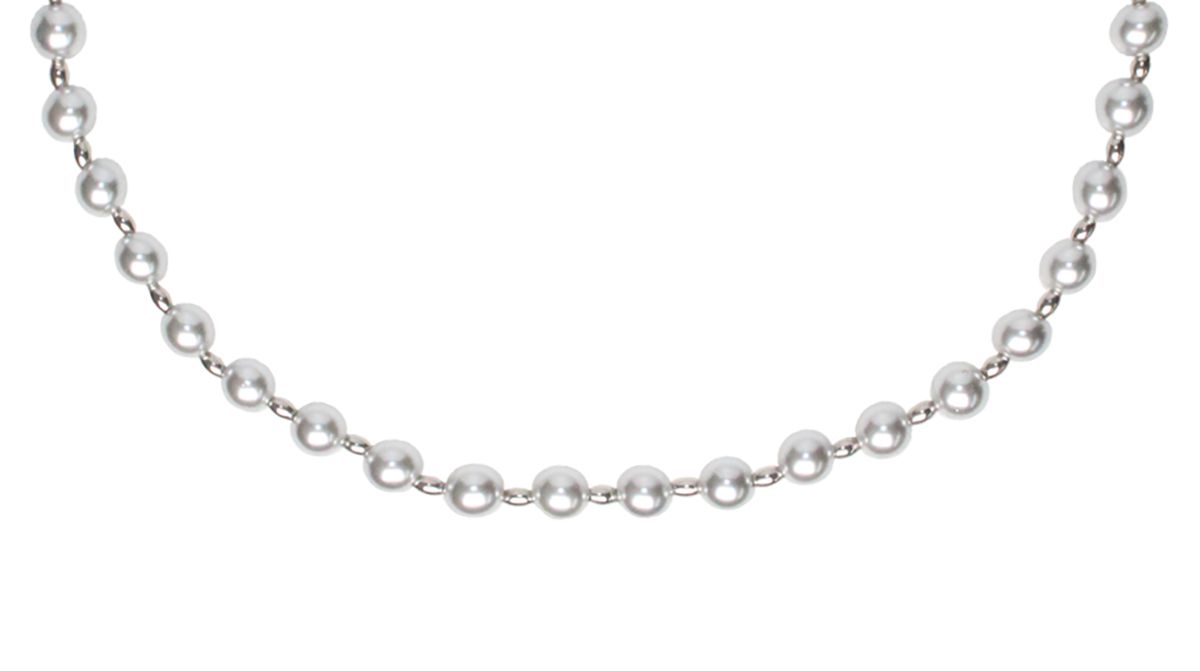 비엔베투(Bien Vetu) 24 F/W - S Link Grey Pearl Necklace