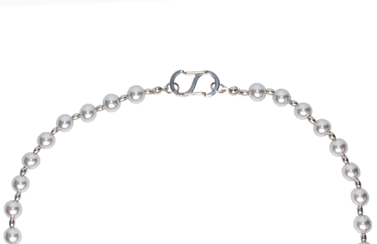 비엔베투(Bien Vetu) 24 F/W - S Link Grey Pearl Necklace