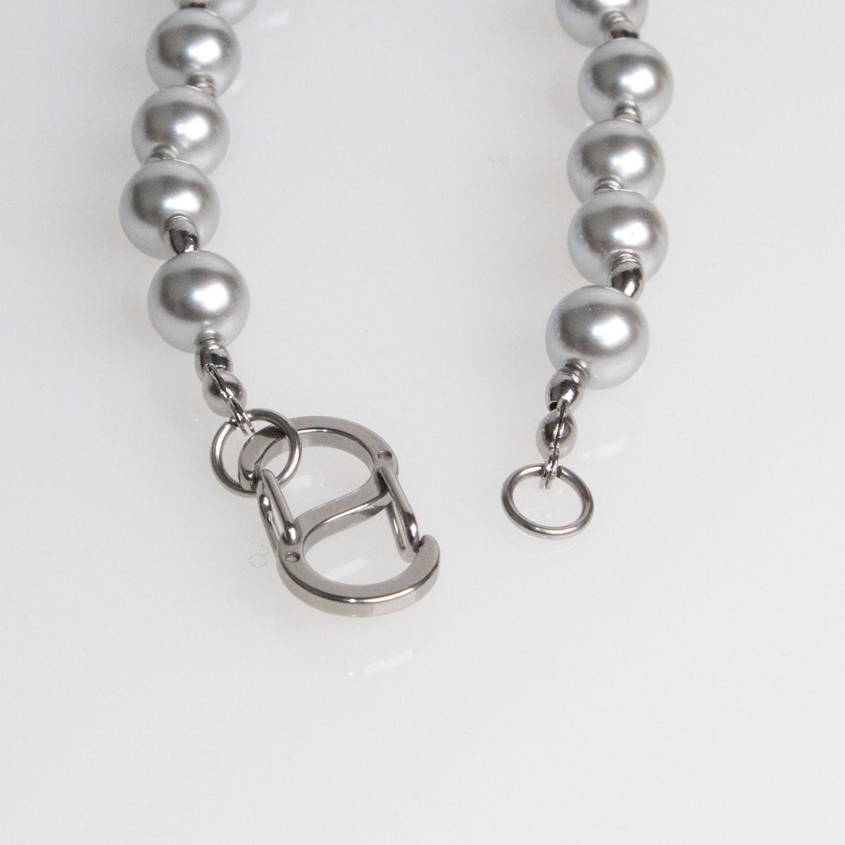 비엔베투(Bien Vetu) 24 F/W - S Link Grey Pearl Necklace