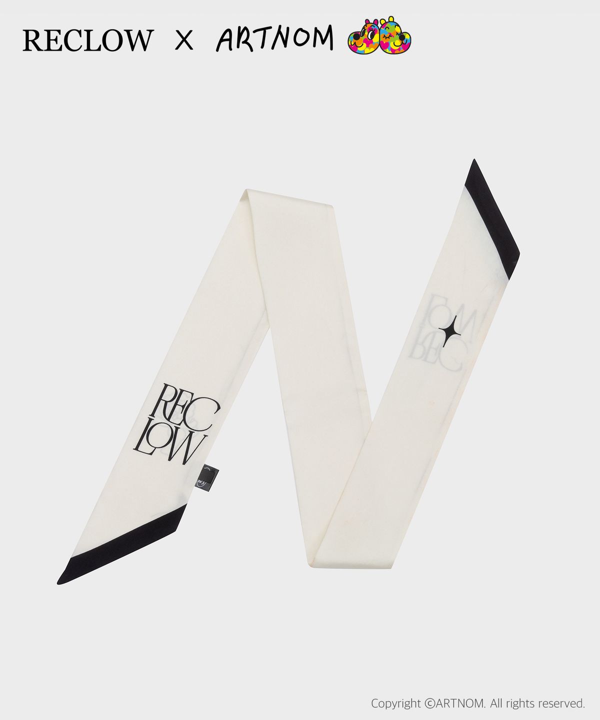리끌로우(RECLOW) [리끌로우X아트놈] RC ART SHINE 롱스카프 WHITE