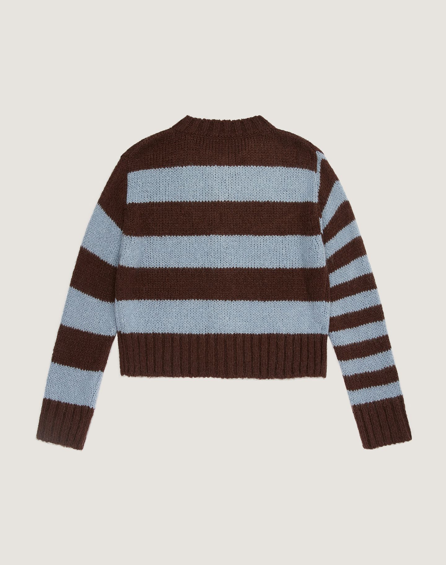 STRIPED CHUNKY KNIT SWEATER - Bright orange | ZARA Singapore