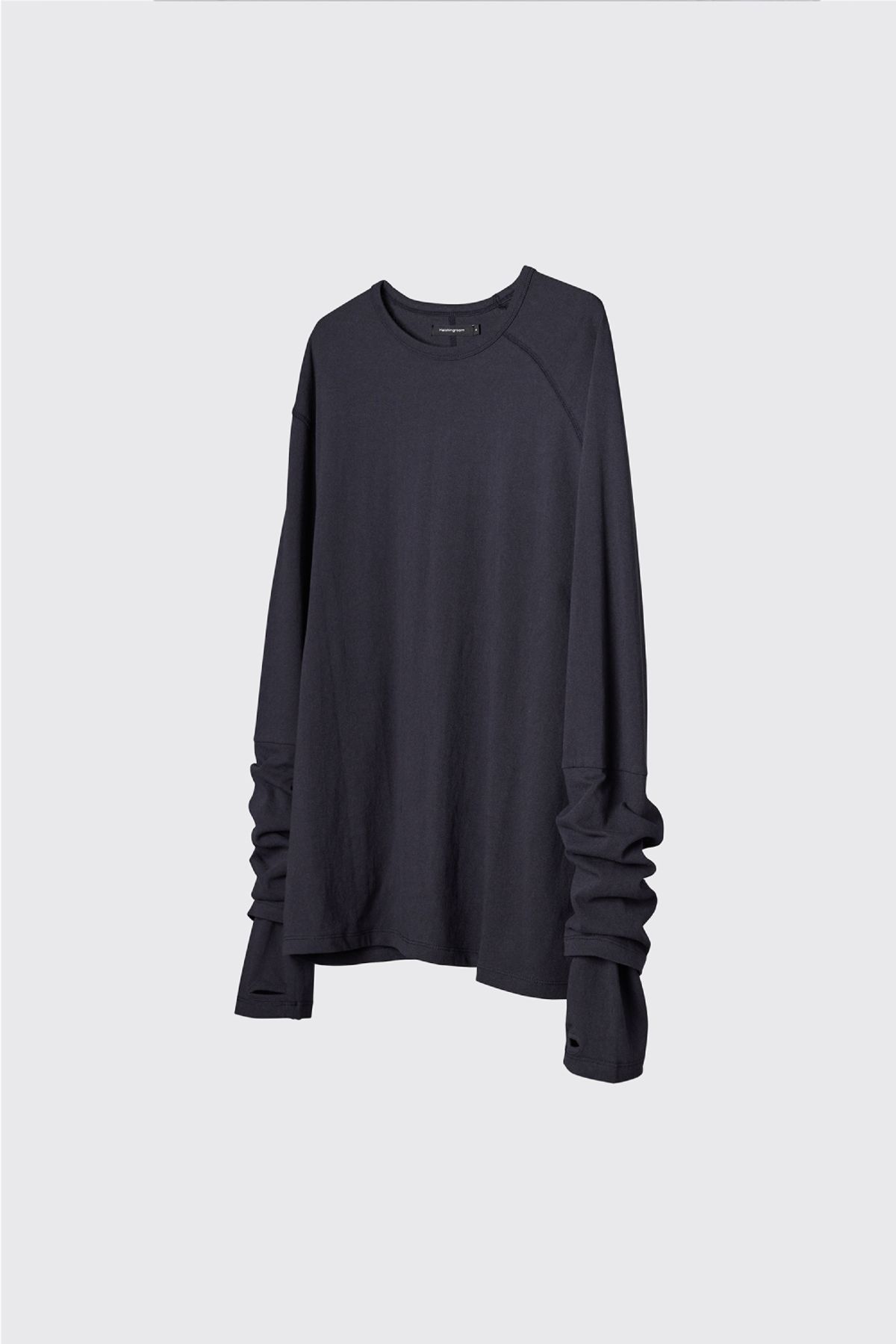 해칭룸(HATCHINGROOM) Double Sleeve Tee Blue Charcoal