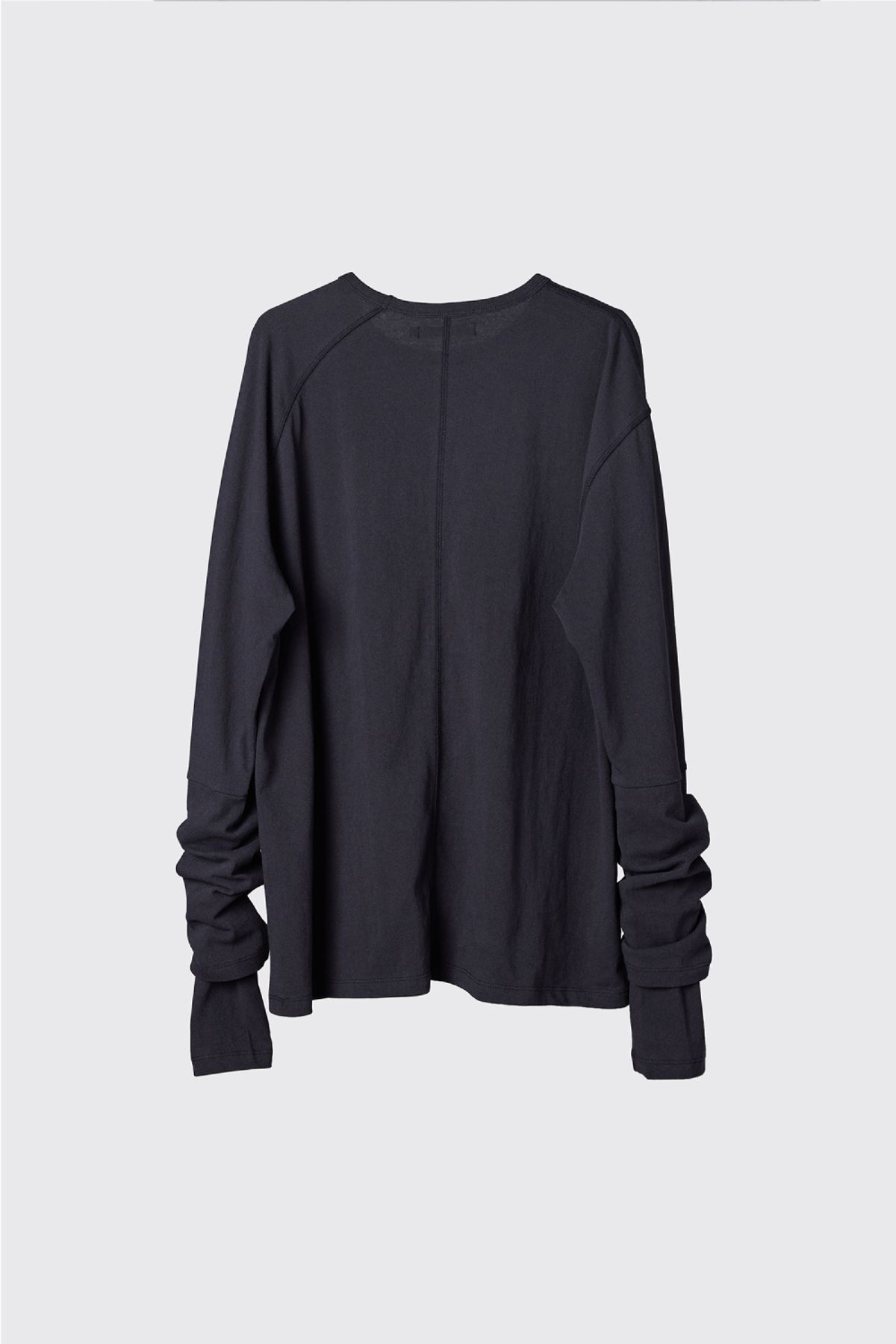 해칭룸(HATCHINGROOM) Double Sleeve Tee Blue Charcoal