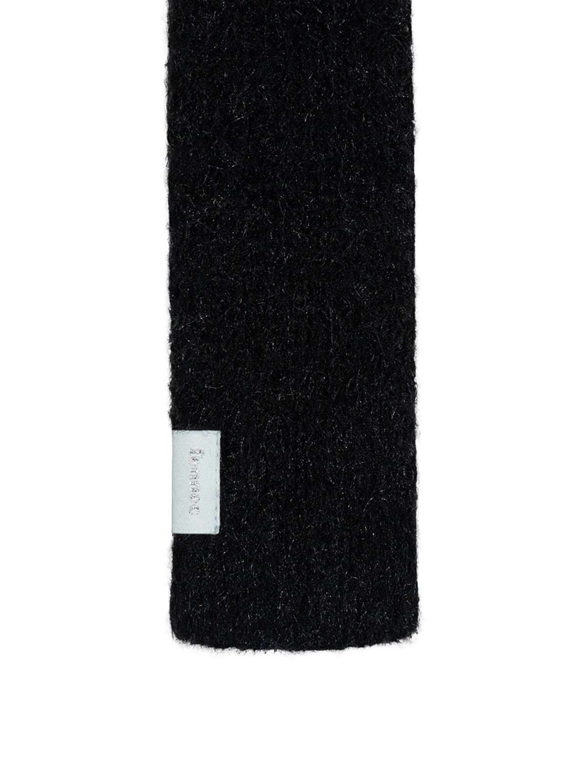 페넥(FENNEC) BRUSH KNIT MUFFLER - BLACK