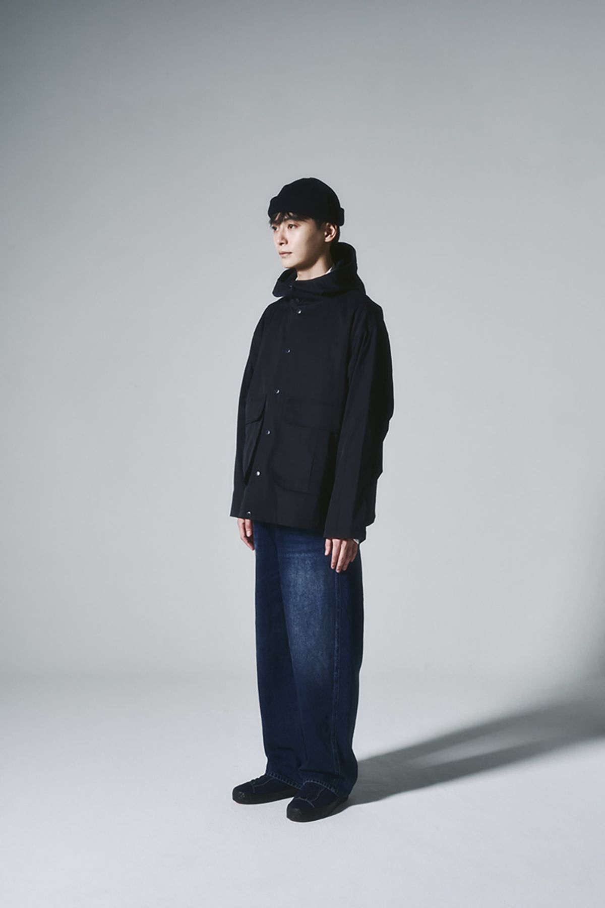 히즈핸더(HISHANDER) HOODED JACKET [Navy]