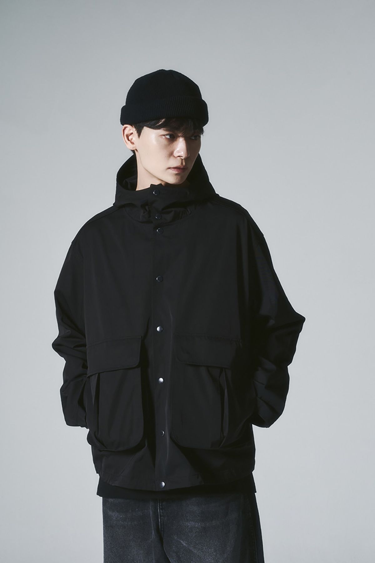 히즈핸더(HISHANDER) HOODED JACKET [Black]