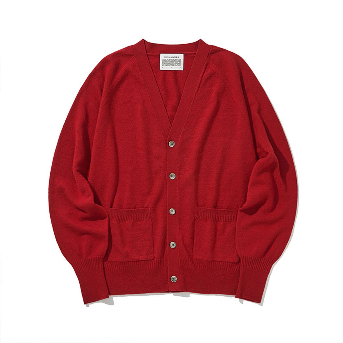 히즈핸더(HISHANDER) WHOLEGARMENT CARDIGAN 03 [Red]