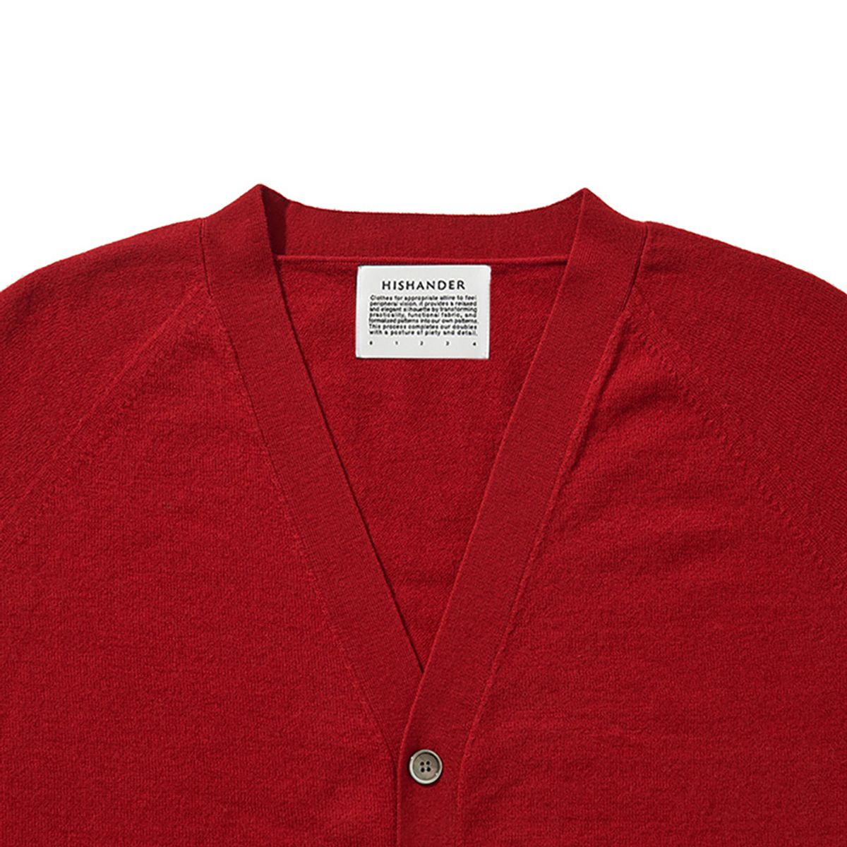 히즈핸더(HISHANDER) WHOLEGARMENT CARDIGAN 03 [Red]