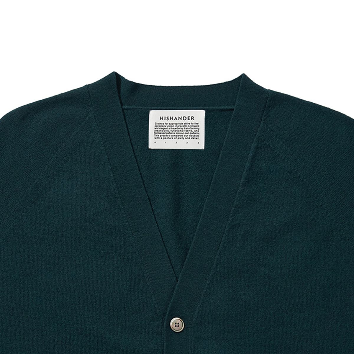 히즈핸더(HISHANDER) WHOLEGARMENT CARDIGAN 03 [Blue Green]