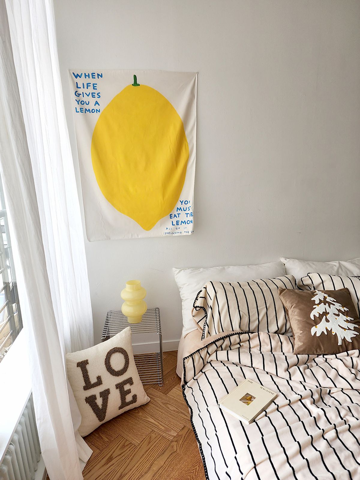 블랑쉬하우스(BLANCHE HOUSE) 레몬 패브릭 포스터70x100