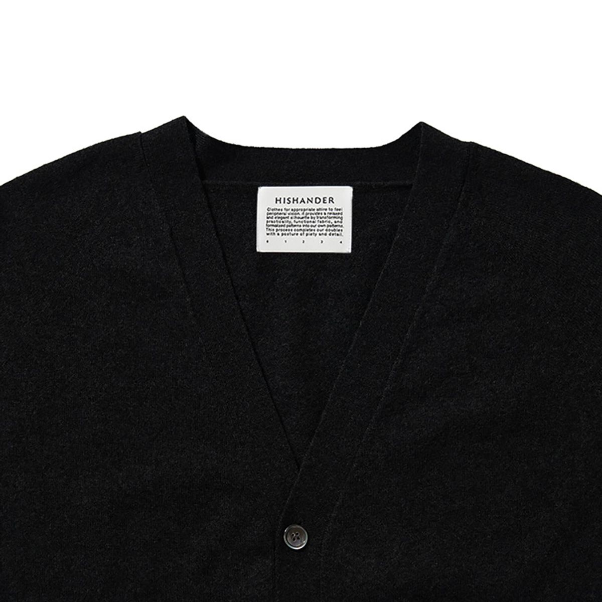 히즈핸더(HISHANDER) WHOLEGARMENT CARDIGAN 03 [Black]