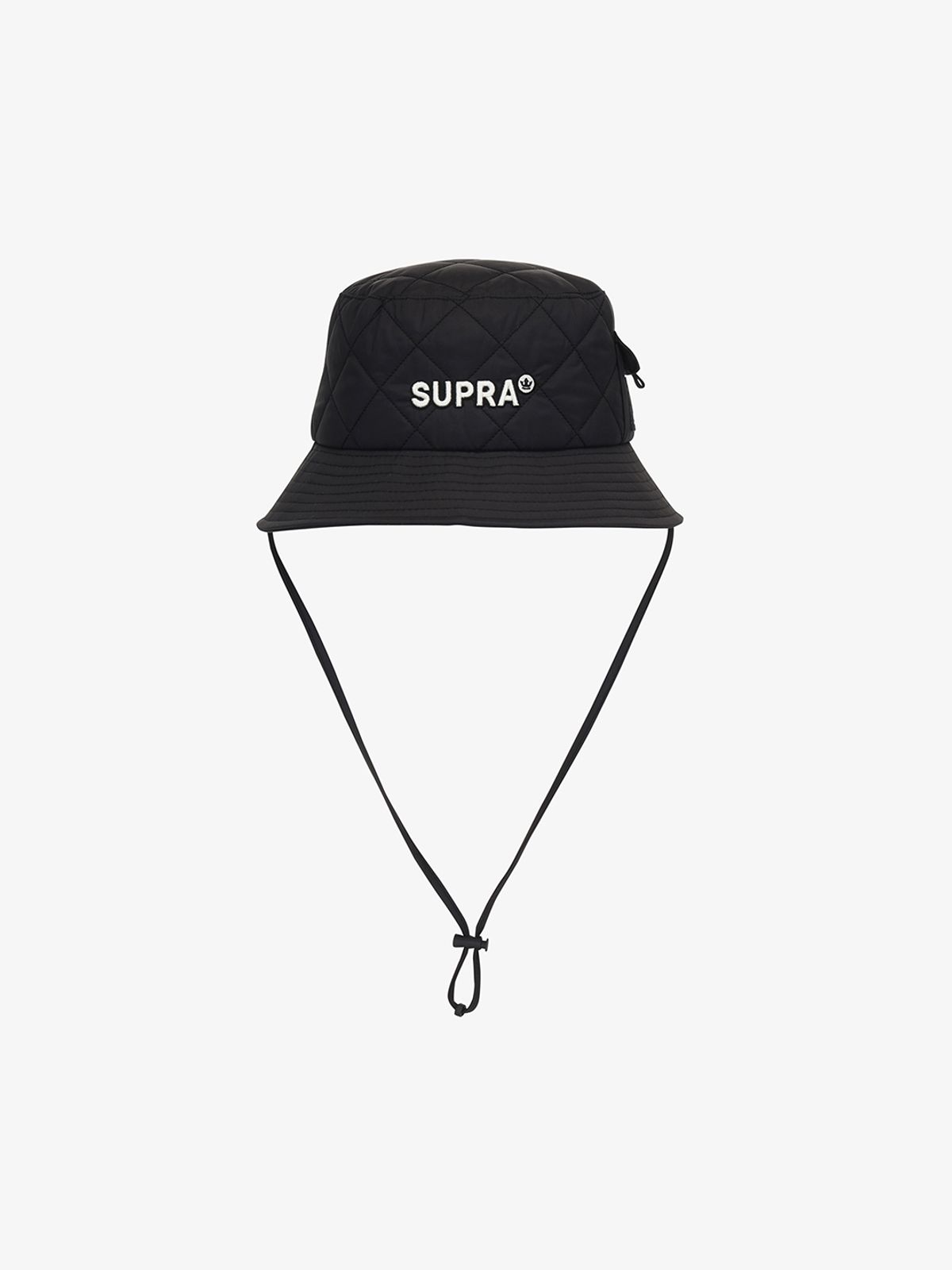 수프라(SUPRA) 아웃도어 퀼팅 포켓 포인트 버킷햇(BLACK)