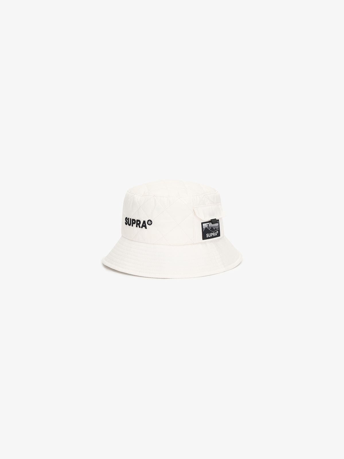 수프라(SUPRA) 아웃도어 퀼팅 포켓 포인트 버킷햇(CREAM)