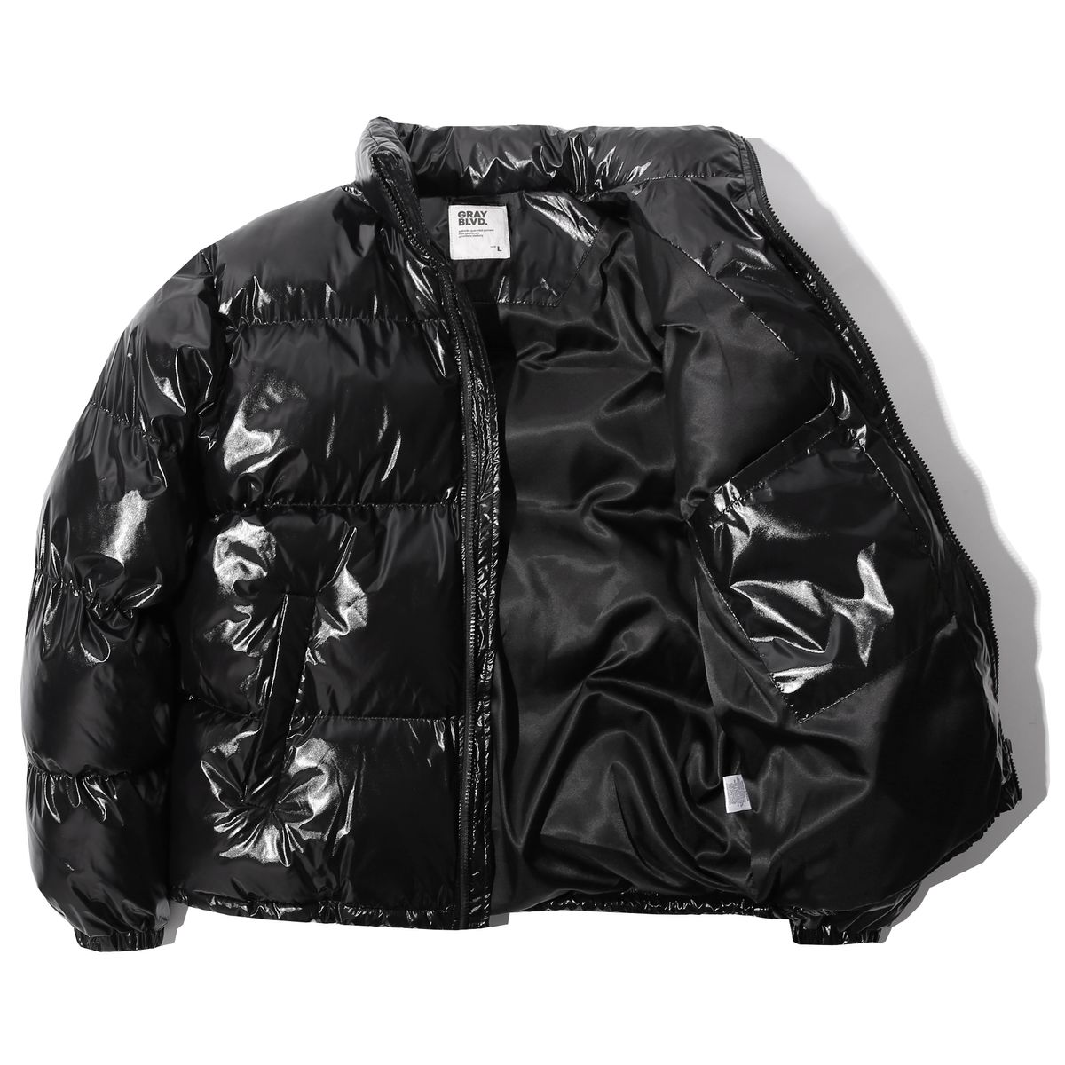 그레이블러밧(GRAYBLVD) 발로 그로시 숏패딩 GIDJP02(BLACK)