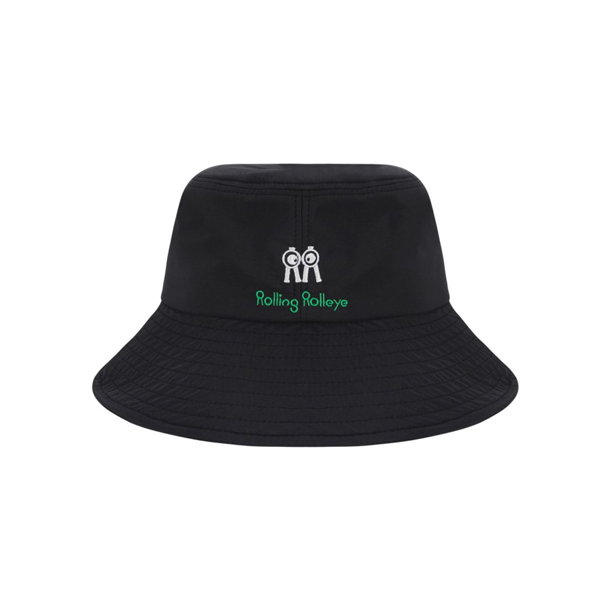 롤링롤라이(ROLLINGROLLEYE) 버킷햇 블랙 그린화이트아이 Bucket Hat Black Green White Eye