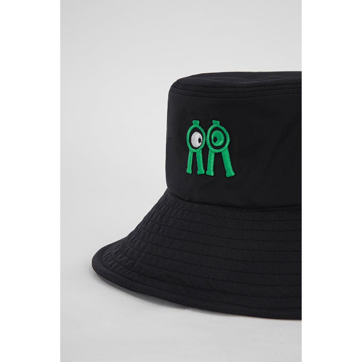 롤링롤라이(ROLLINGROLLEYE) 버킷햇 블랙 그린화이트아이 Bucket Hat Black Green White Eye