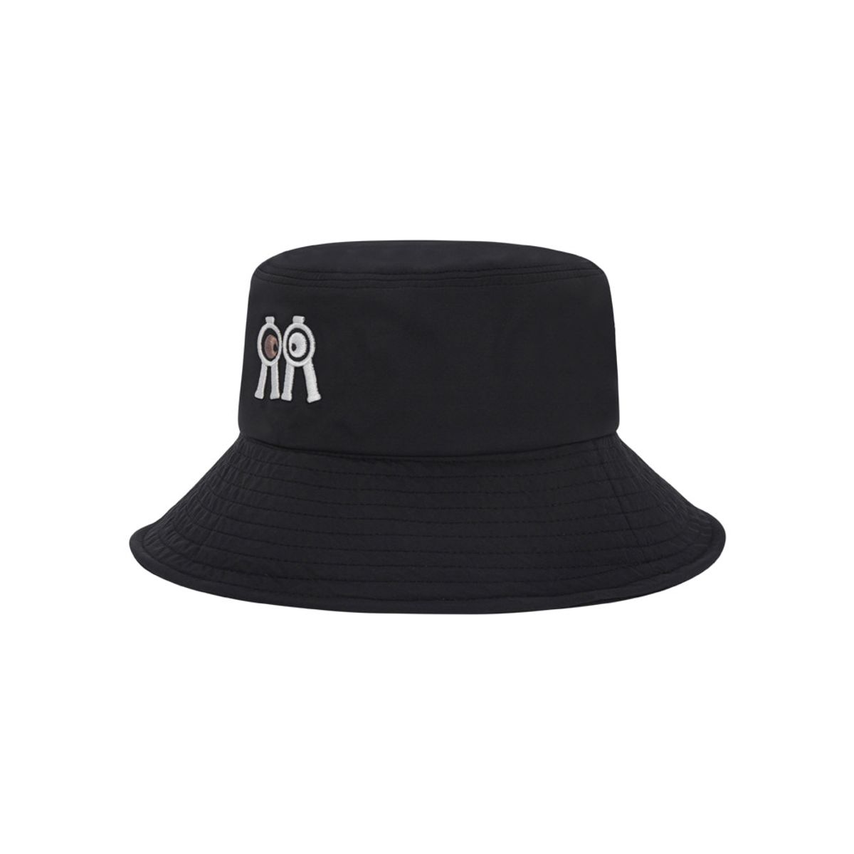롤링롤라이(ROLLINGROLLEYE) 버킷햇 블랙 화이트브라운아이 Bucket Hat Black White Brown Eye