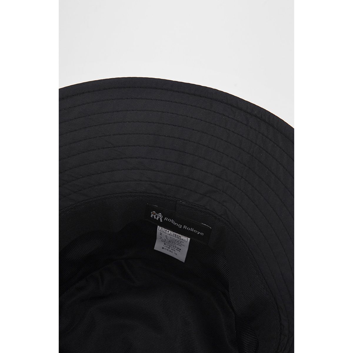 롤링롤라이(ROLLINGROLLEYE) 버킷햇 블랙 화이트브라운아이 Bucket Hat Black White Brown Eye