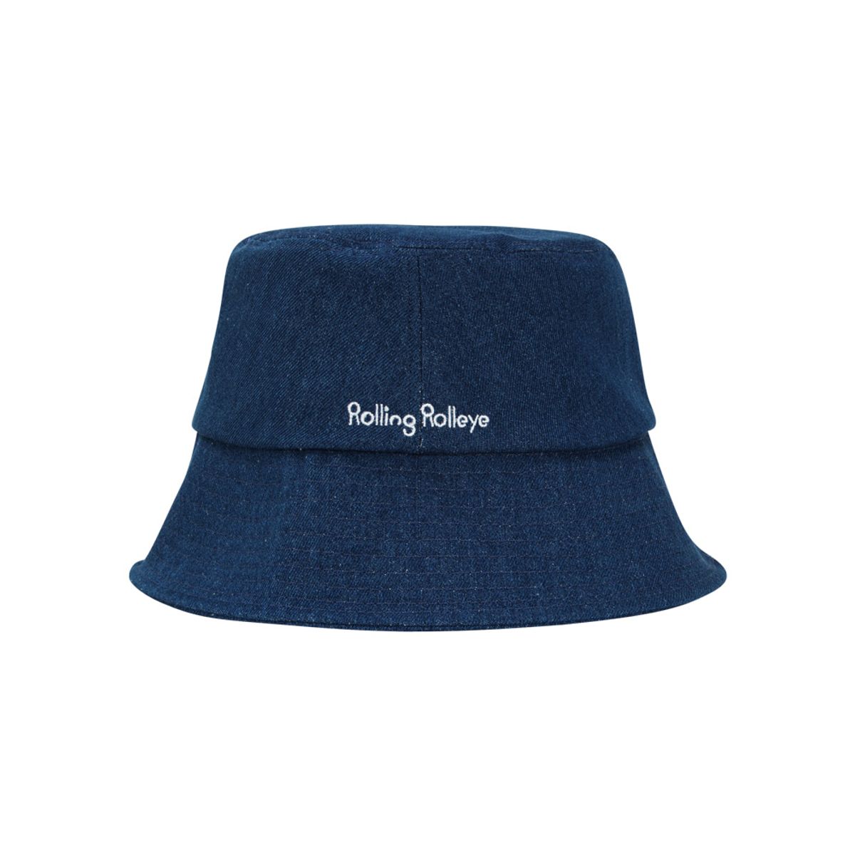 롤링롤라이(ROLLINGROLLEYE) 버킷햇 데님 화이트로고 Bucket Hat Denim White Logo