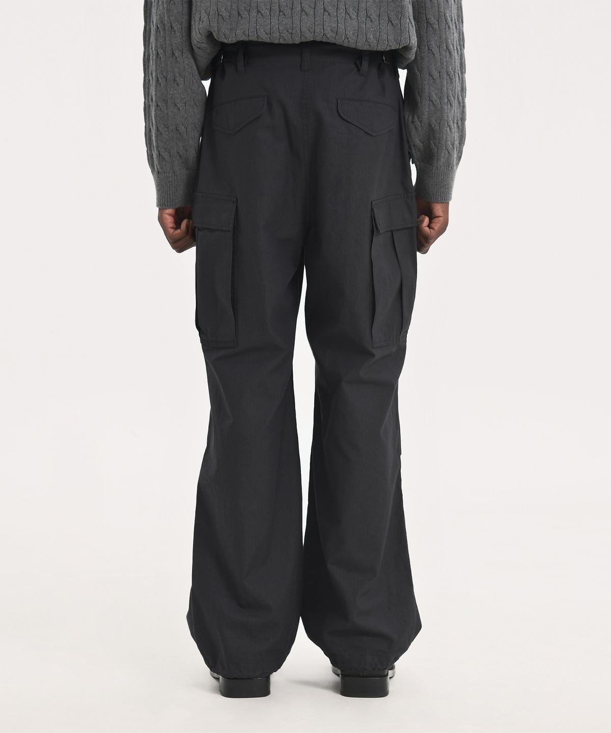 브라운야드(BROWNYARD) 23FW 밀리터리 필드 팬츠, 블랙