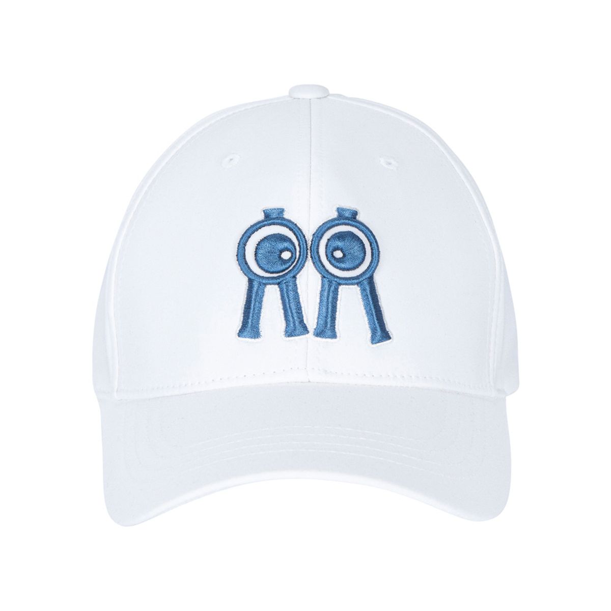 롤링롤라이(ROLLINGROLLEYE) 볼캡 화이트 블루로고 Ball Cap White Blue Logo
