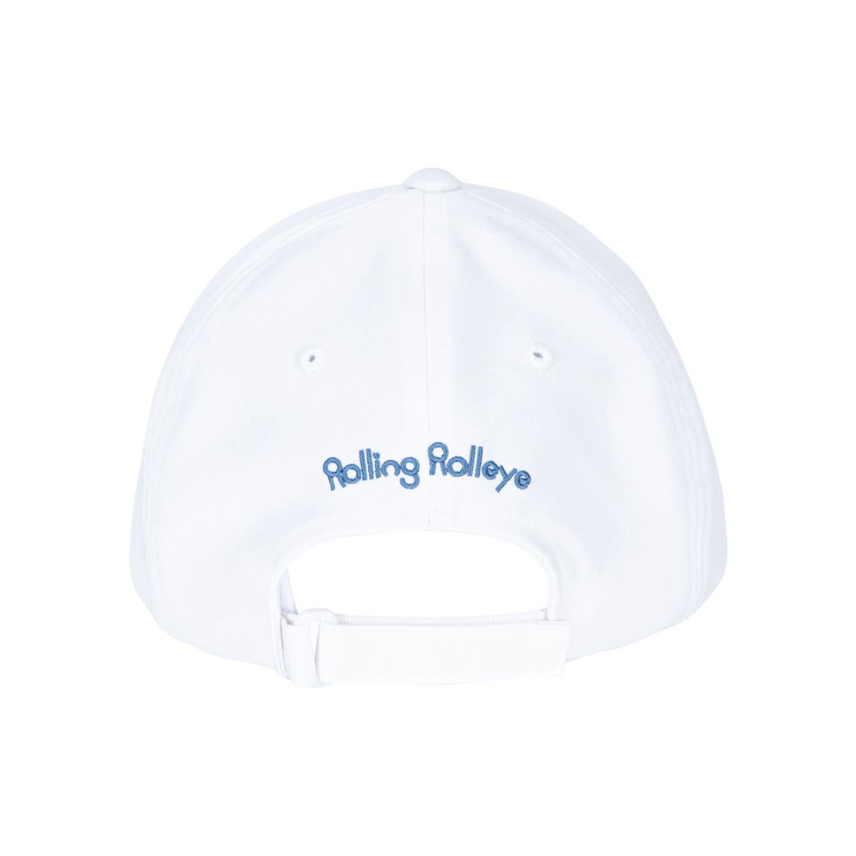 롤링롤라이(ROLLINGROLLEYE) 볼캡 화이트 블루로고 Ball Cap White Blue Logo