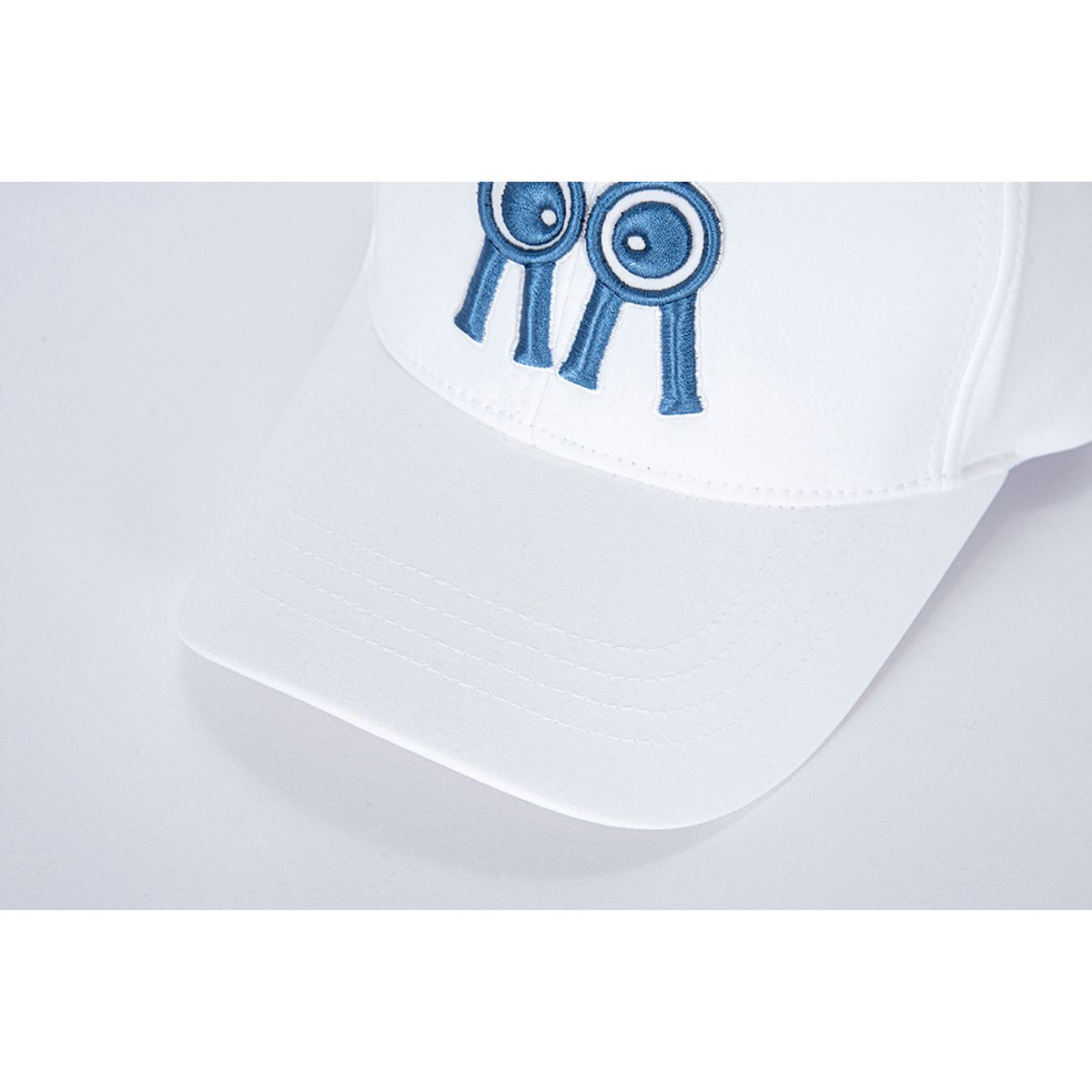 롤링롤라이(ROLLINGROLLEYE) 볼캡 화이트 블루로고 Ball Cap White Blue Logo