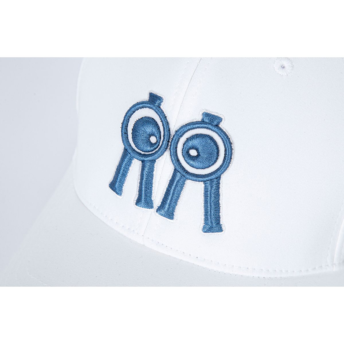 롤링롤라이(ROLLINGROLLEYE) 볼캡 화이트 블루로고 Ball Cap White Blue Logo