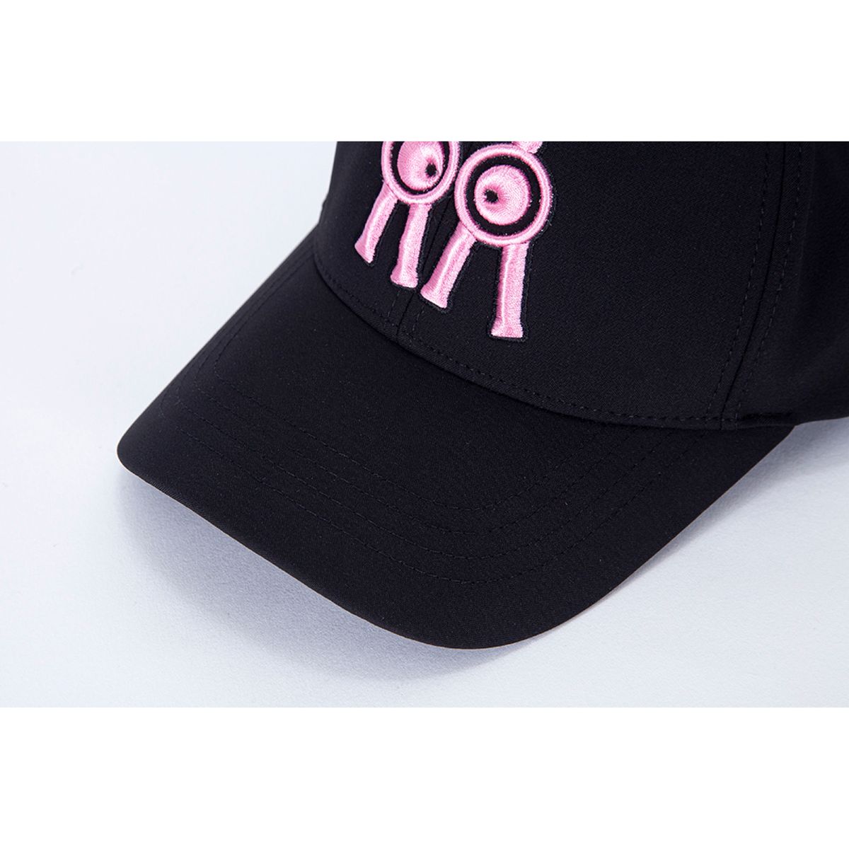 롤링롤라이(ROLLINGROLLEYE) 볼캡 블랙 핑크로고 Ball Cap Black Pink Logo