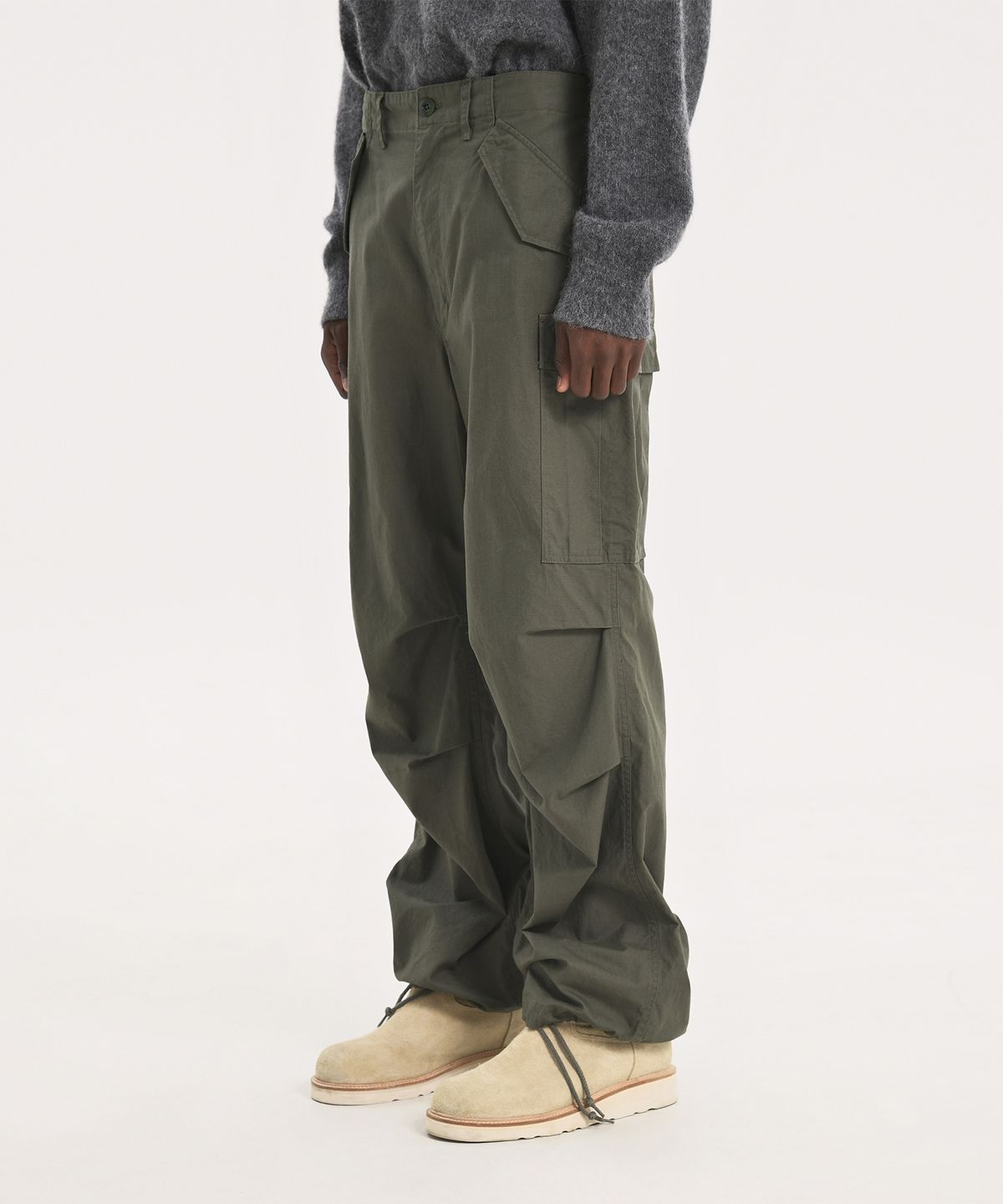 브라운야드(BROWNYARD) 23FW 밀리터리 필드 팬츠, 올리브