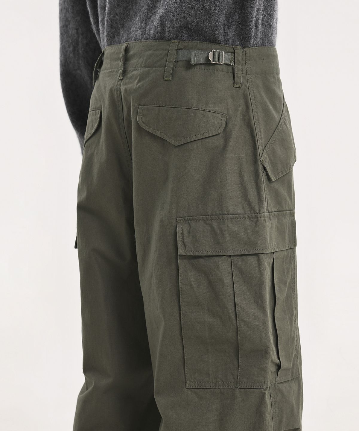 브라운야드(BROWNYARD) 23FW 밀리터리 필드 팬츠, 올리브