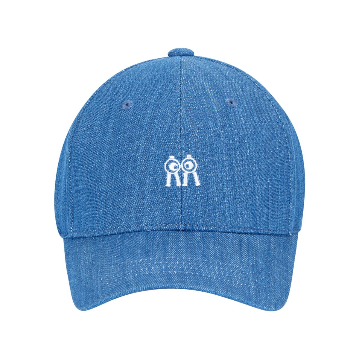 롤링롤라이(ROLLINGROLLEYE) 데님 볼캡 화이트로고 Denim Ball Cap White Logo